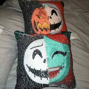 NWT 12" NMBC magic sequin accent pillows